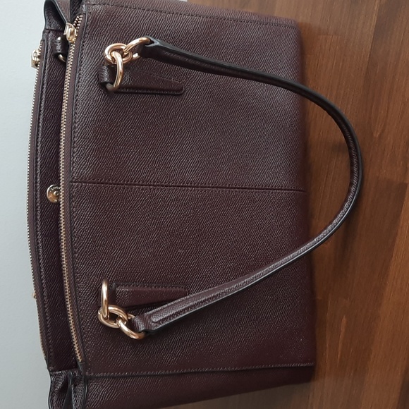 Coach bag dark wine color - Picture 5 of 12